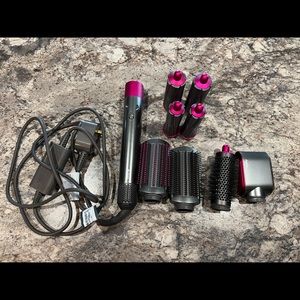 Dyson Airwrap Hair Styler Fuchsia with 8 attachments
